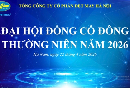 ĐẠI HỘI ĐỒNG CỔ ĐÔNG THƯỜNG NIÊN NĂM 2026